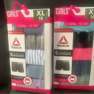Reebok Girls' Seamless Boyshorts XL Bundle